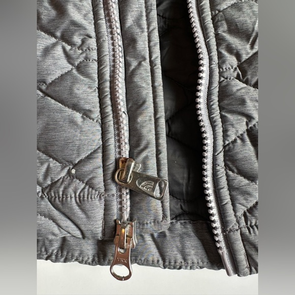 The North Face ThermoBall Parka Jacket Womens XS Gray Quilted Hooded Long Puffer - Picture 3 of 12